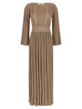 ANTONINO VALENTI Lilas pleated knitted dress