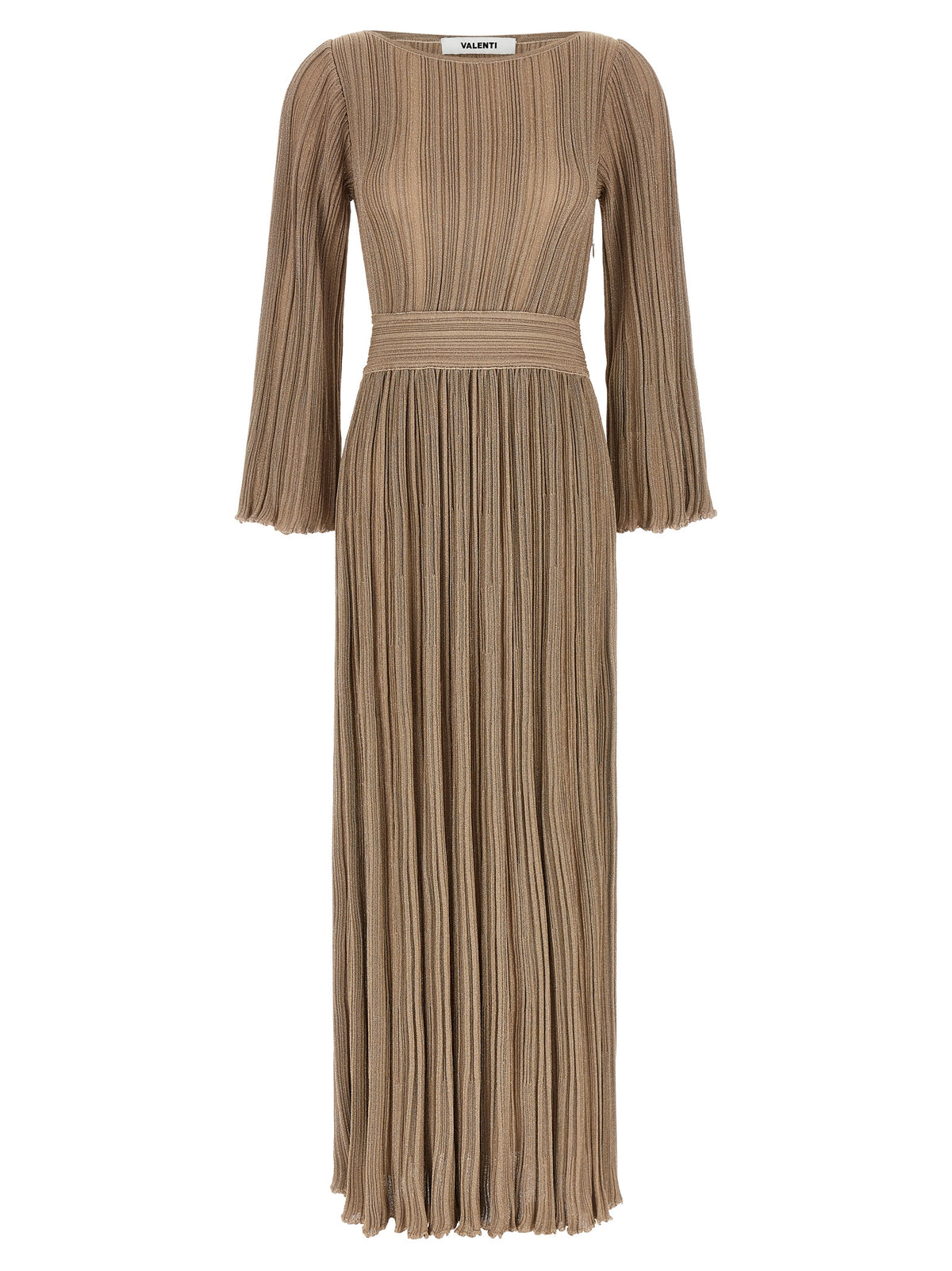 ANTONINO VALENTI Lilas pleated knitted dress