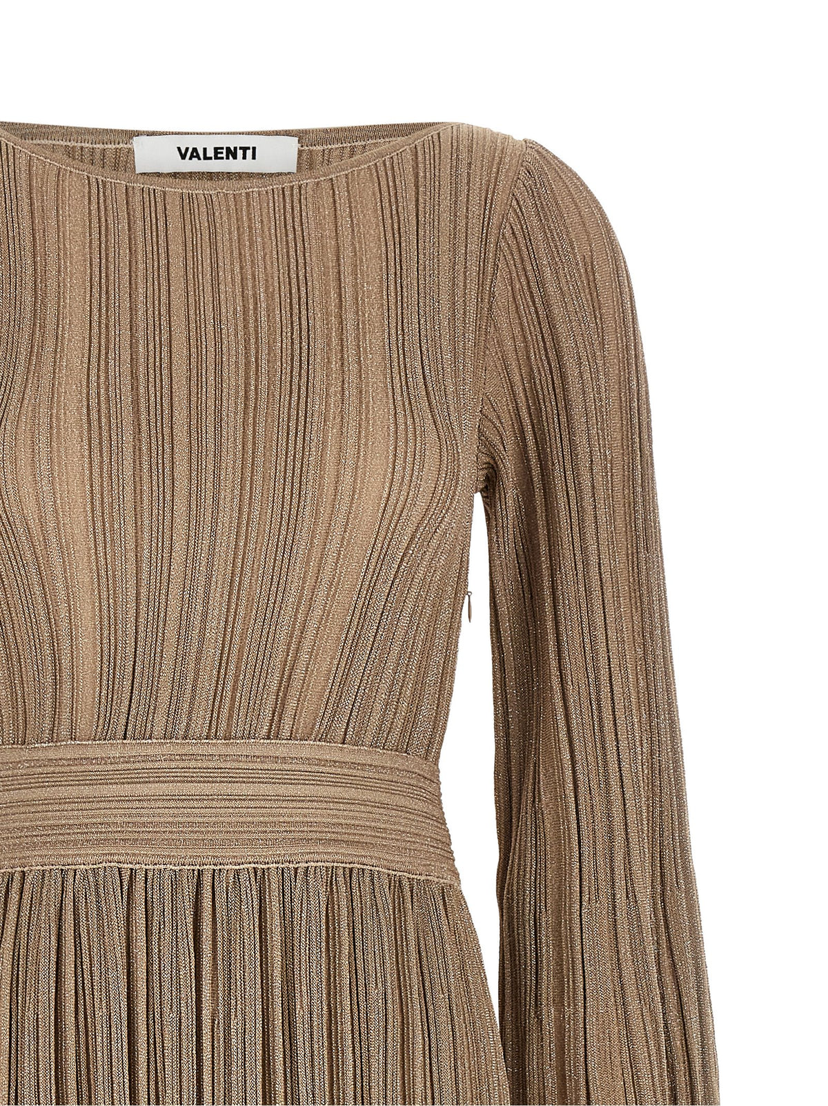 ANTONINO VALENTI Lilas pleated knitted dress
