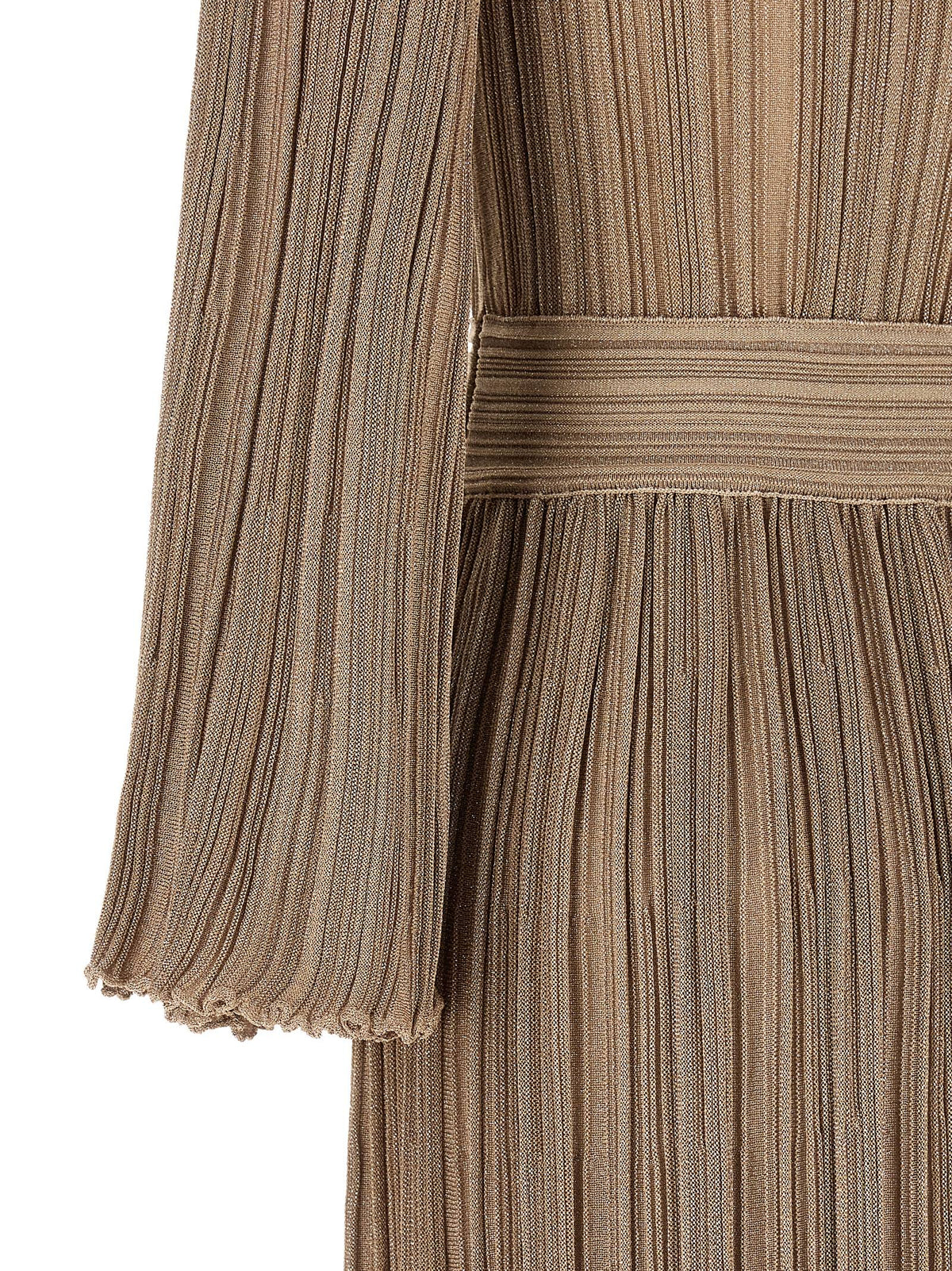 ANTONINO VALENTI Lilas pleated knitted dress