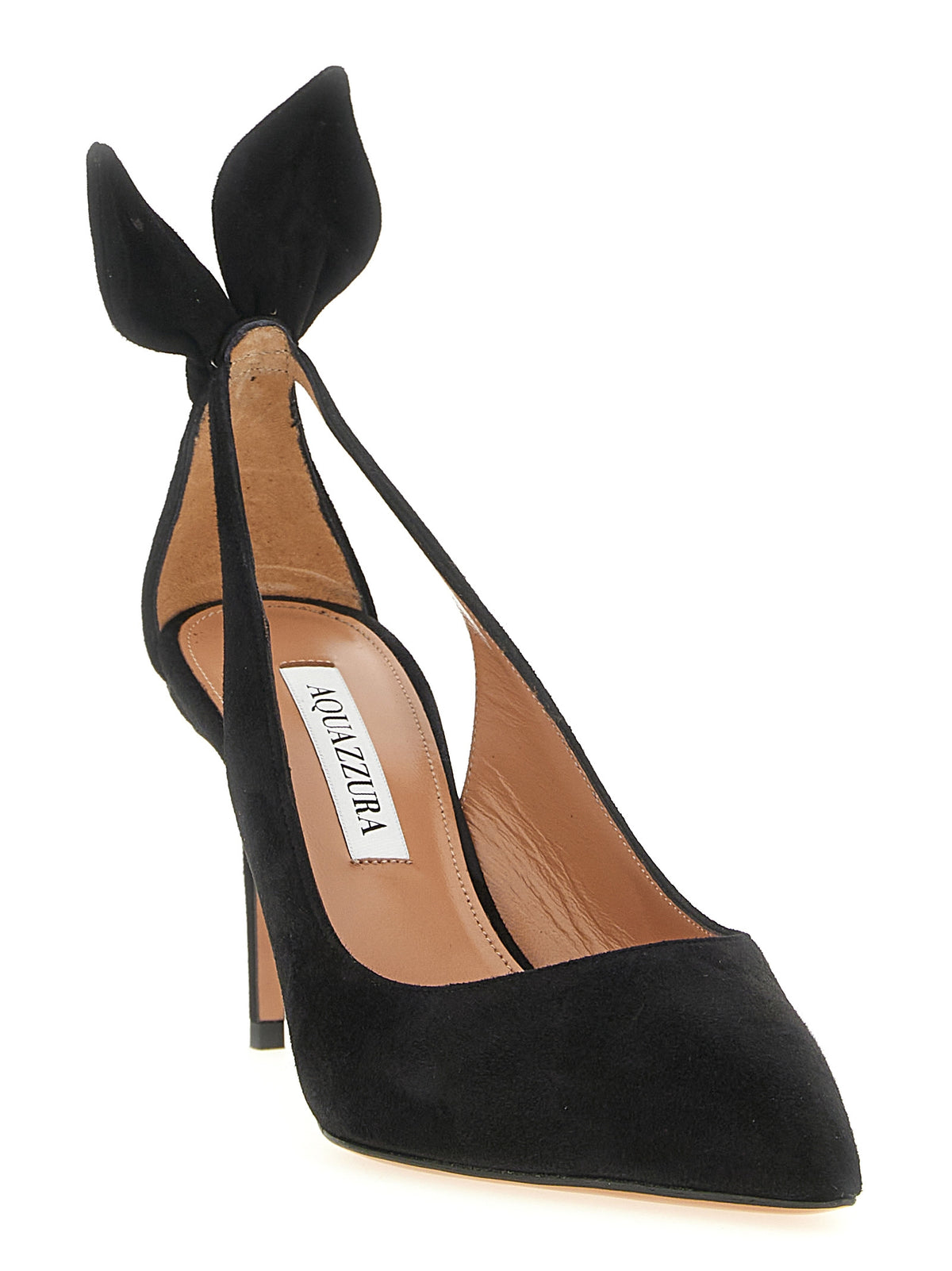 AQUAZZURA Bow Tie Suede Pumps