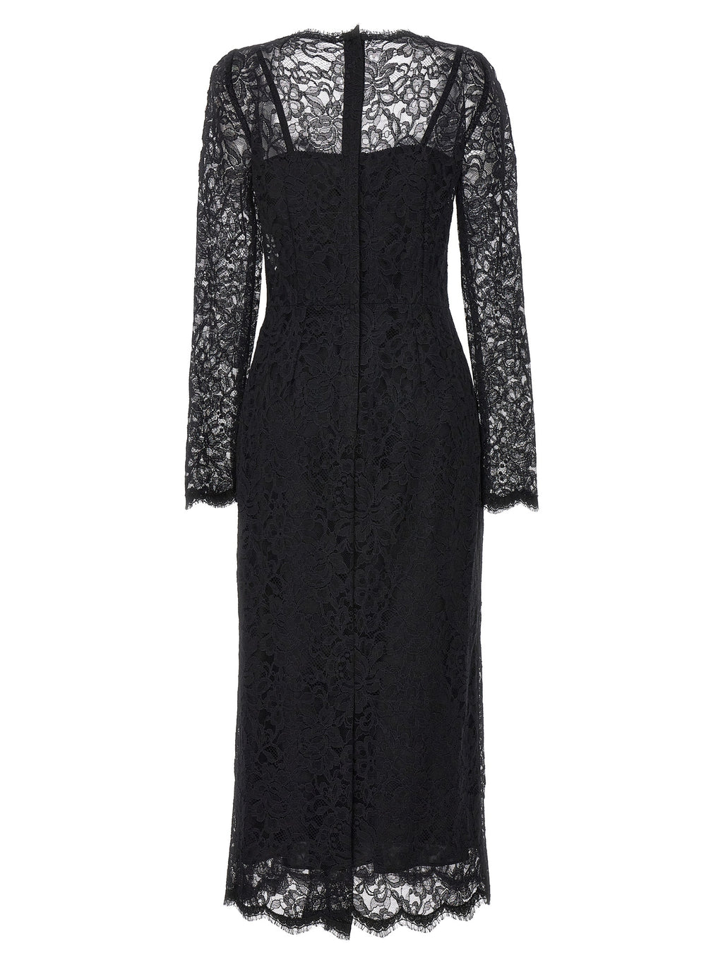 DOLCE & GABBANA floral cordonetto lace sheath dress