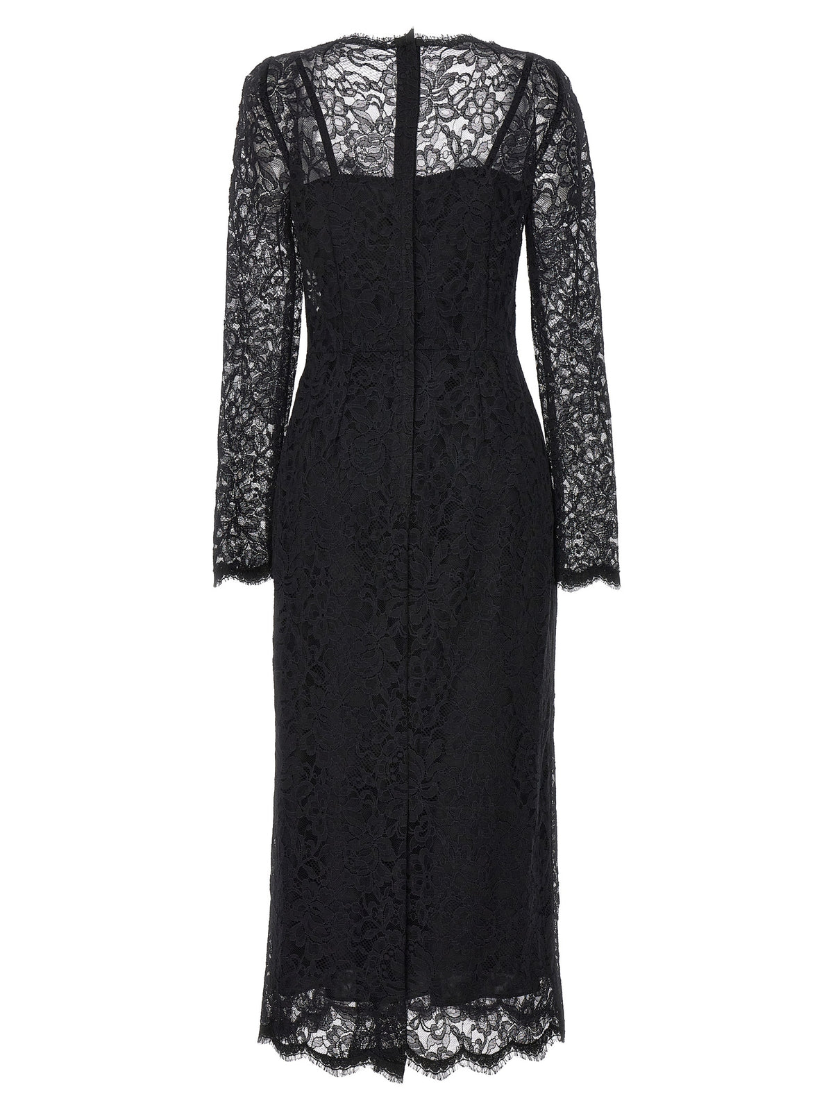 DOLCE & GABBANA floral cordonetto lace sheath dress