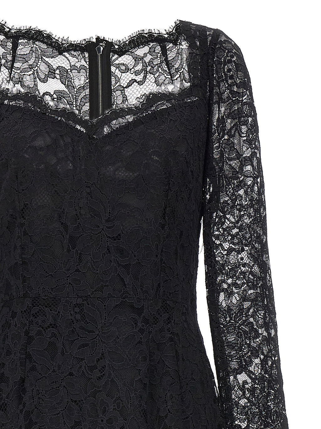 DOLCE & GABBANA floral cordonetto lace sheath dress
