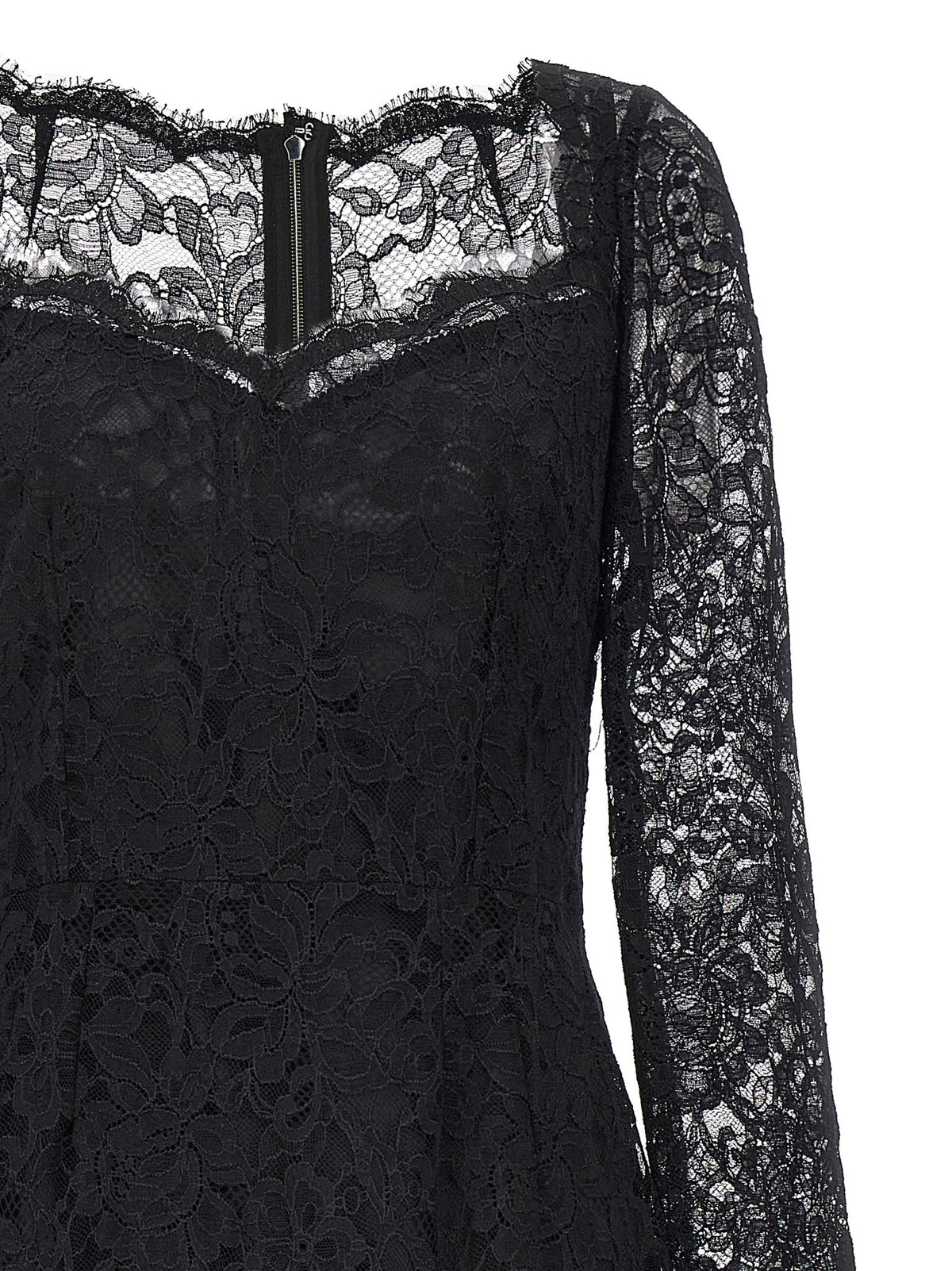 DOLCE & GABBANA floral cordonetto lace sheath dress