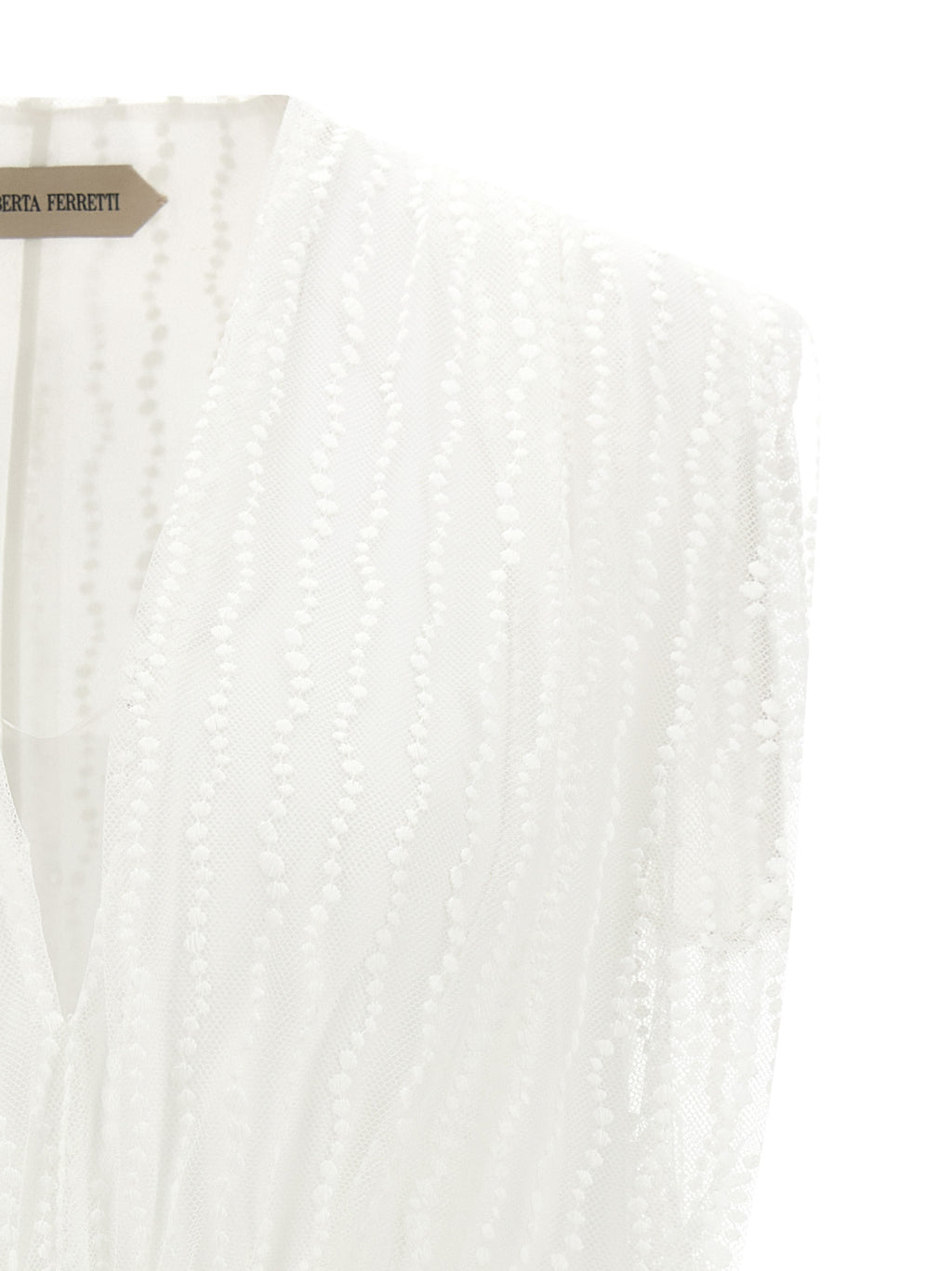 ALBERTA FERRETTI White tulle top
