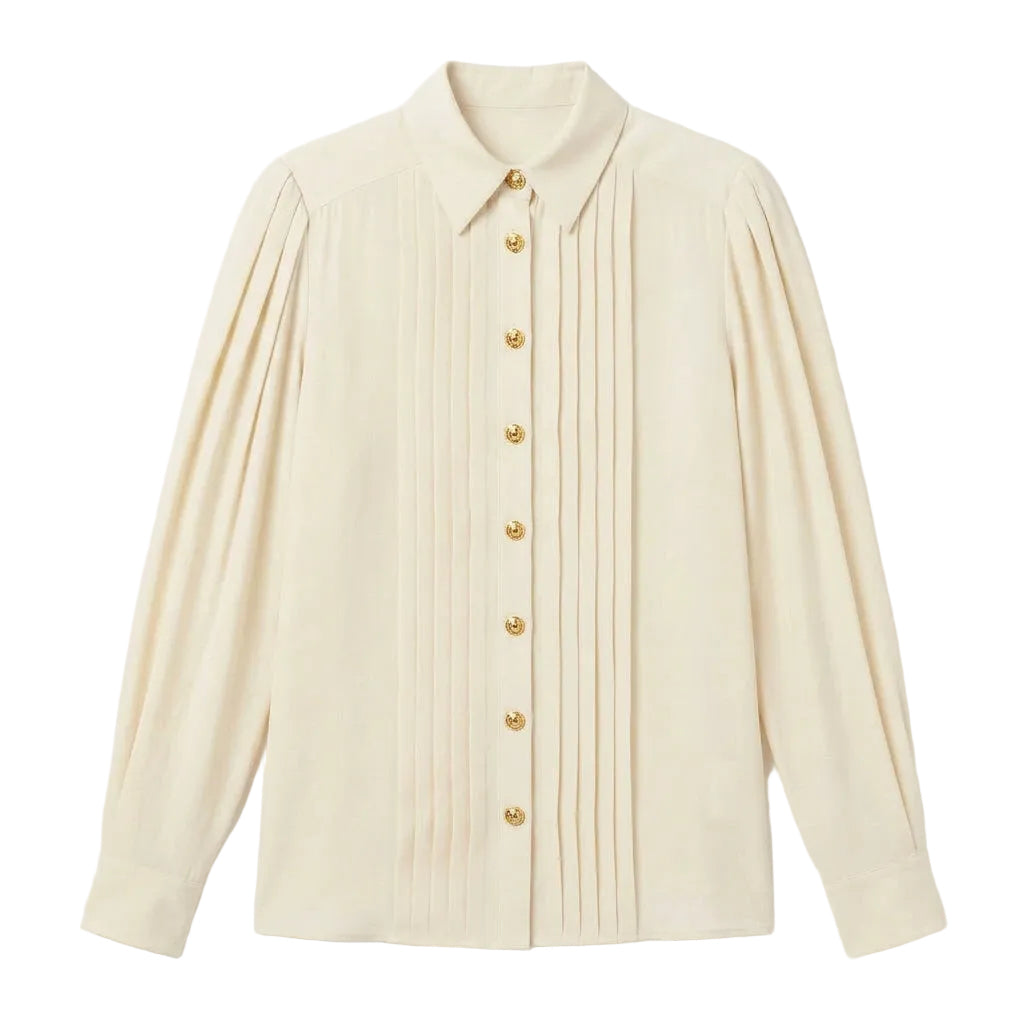 MAX MARA Vongola pleated buttoned shirt